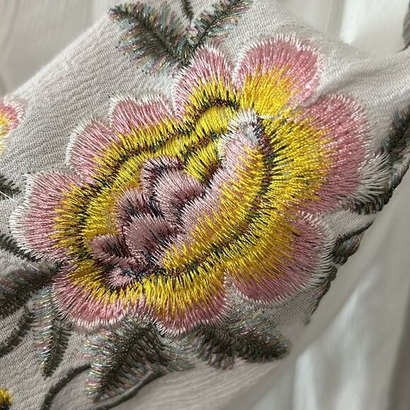 ARATTA SILENT JOURNEY Floral Embroidered Long Sleeve Tunic Blouse, Size M - Picture 11 of 14